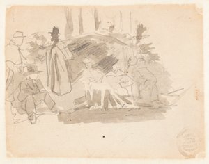Kamperende soldaten door Winslow Homer