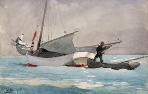 Zeil opbergen door Winslow Homer