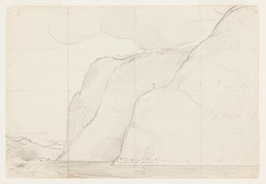 Studie voor "Cape Trinity, Saguenay River" door Winslow Homer