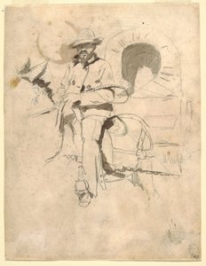 Studie van een voerman door Winslow Homer