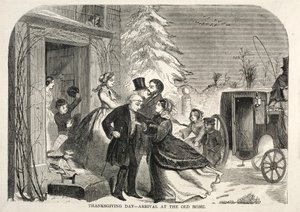 Dankzeggingdag - Aankomst bij het Oude Huis, 1858