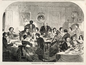 Thanksgiving Day - Het diner, 1858