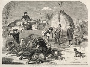 Thanksgiving - Middelen en wegen door Winslow Homer
