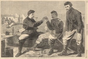 Thanksgiving Day in het leger door Winslow Homer