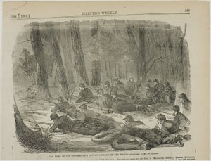 Het leger van de Potomac - Onze buitenpiket in het bos