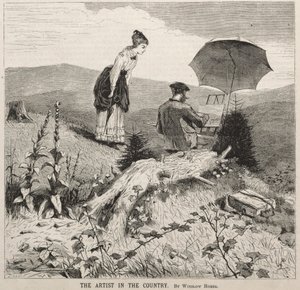 De Kunstenaar op het Platteland door Winslow Homer