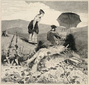 De kunstenaar op het platteland, uit Appletons
