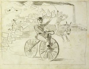 De fietskoerier door Winslow Homer