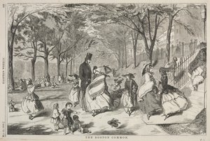 The Boston Common, 1858