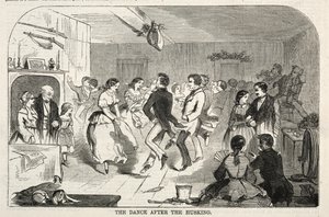De dans na het dorsen, 1858 door Winslow Homer