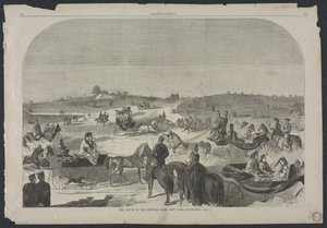 De rit in Central Park, New York, september 1860
