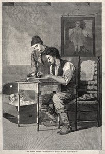 Het Familieverslag, 1875 door Winslow Homer