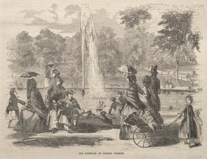 De fontein op Boston Common, 1857