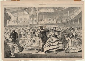 Het grote Russische bal in de Academy of Music, 5 november 1863, uit Harper