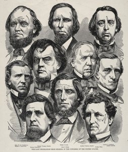 De laatste delegatie uit Georgia in het Congres van de Verenigde Staten door Winslow Homer