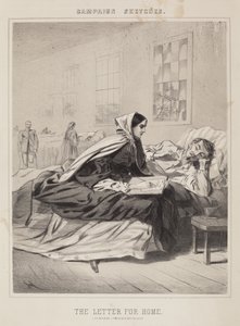De brief voor thuis (Campagneschetsen) door Winslow Homer