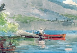 De Rode Kano, 1884 door Winslow Homer