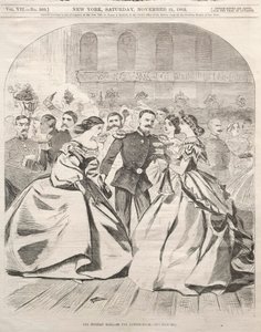 Het Russische bal - In de eetzaal door Winslow Homer