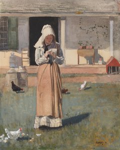 Het Zieke Kippetje door Winslow Homer