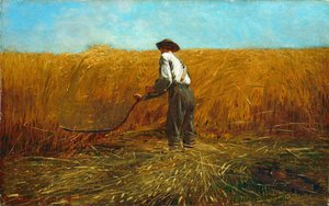 De veteraan in een nieuw veld door Winslow Homer