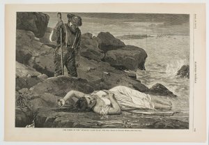 Het wrak van de "Atlantic" - Opgeworpen door de zee