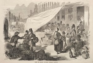 Uitzicht op South Market Street, Boston door Winslow Homer