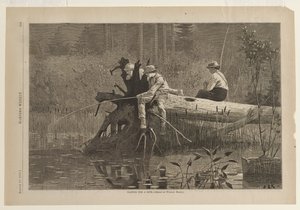 Wachten op een beet door Winslow Homer