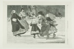 "Winter" - Schaatsscène door Winslow Homer