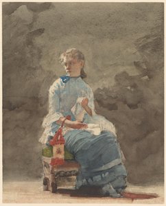 Vrouw die naait, 1878-9
