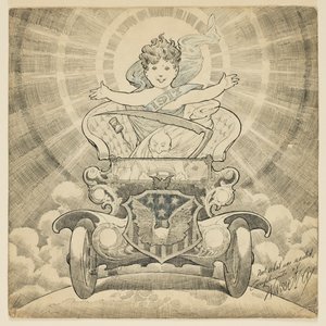 Studie voor cartoon "Welkom in het jaar 1917"