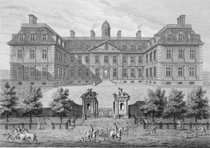 Albemarle House, voorheen Clarendon House, Londen, uitgegeven 1809 door Wise
