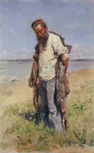 Man aan de rivier