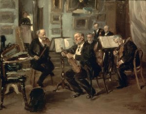 Muzikant door Wladimir Jegorowitsch Makowski