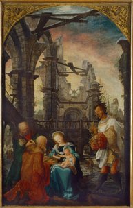 De Aanbidding der Wijzen, 1521 door Wolf Huber