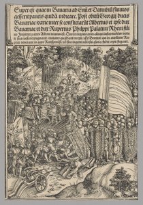 Beierse Oorlog, plaat 18 uit Historische Scènes uit het Leven van Keizer Maximiliaan I van de Triomfboog