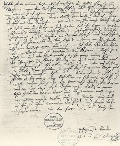 Handgeschreven Brief van Wolfgang Amadeus Mozart