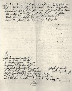 Handgeschreven brief van Wolfgang Amadeus Mozart door Wolfgang Amadeus Mozart