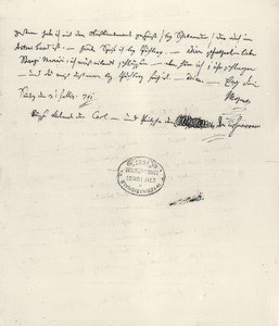 Wolfgang Amadeus Mozart (1756-1791) Oostenrijkse componist. Eigenhandige brief aan zijn vrouw Constanze door Wolfgang Amadeus Mozart