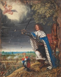 Frederik III van Denemarken bij de Slag bij Nyborg op 14 november
