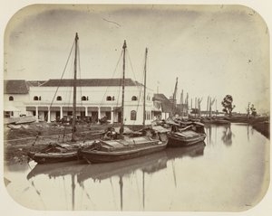 Grote Boom aan het Havenkanaal te Batavia door Woodbury and Page