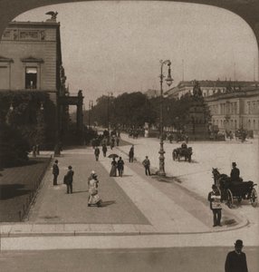 Unter den Linden, Berlijn, 1903 door Works and Sun Sculpture Studios