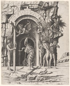 Nederdaling in de Limbo door Workshop of Andrea Mantegna