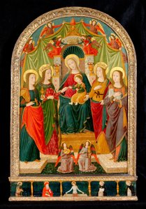 Het Mystieke Huwelijk van Sint Catharina door Benozzo di Lese di Sandro Gozzoli