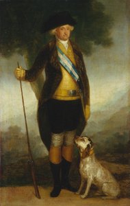 Karel IV van Spanje als jager door Workshop of Francisco de Goya