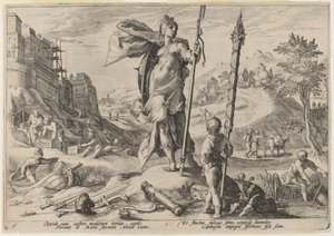 De bronstijd door Workshop of Hendrick Goltzius, after Hendrick Goltzius