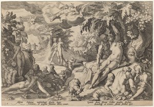 De Gouden Eeuw door Workshop of Hendrick Goltzius, after Hendrick Goltzius