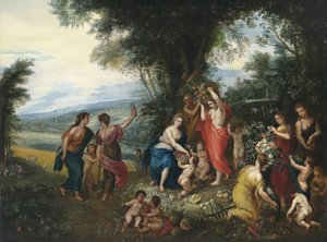 Allegorie van de zomer door Workshop of Jan Brueghel the Elder