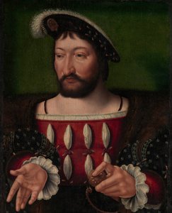 Francis I 1494-1547, koning van Frankrijk door Workshop of Joos van Cleve