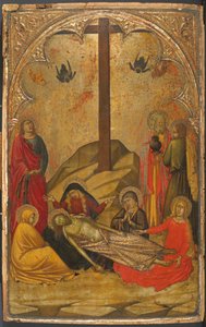 De klaagzang over de dode Christus door Workshop of Niccolò di Buonaccorso