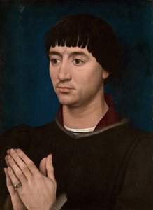 Portret van Jean Gros, 1460-64 door Workshop of Rogier van der Weyden